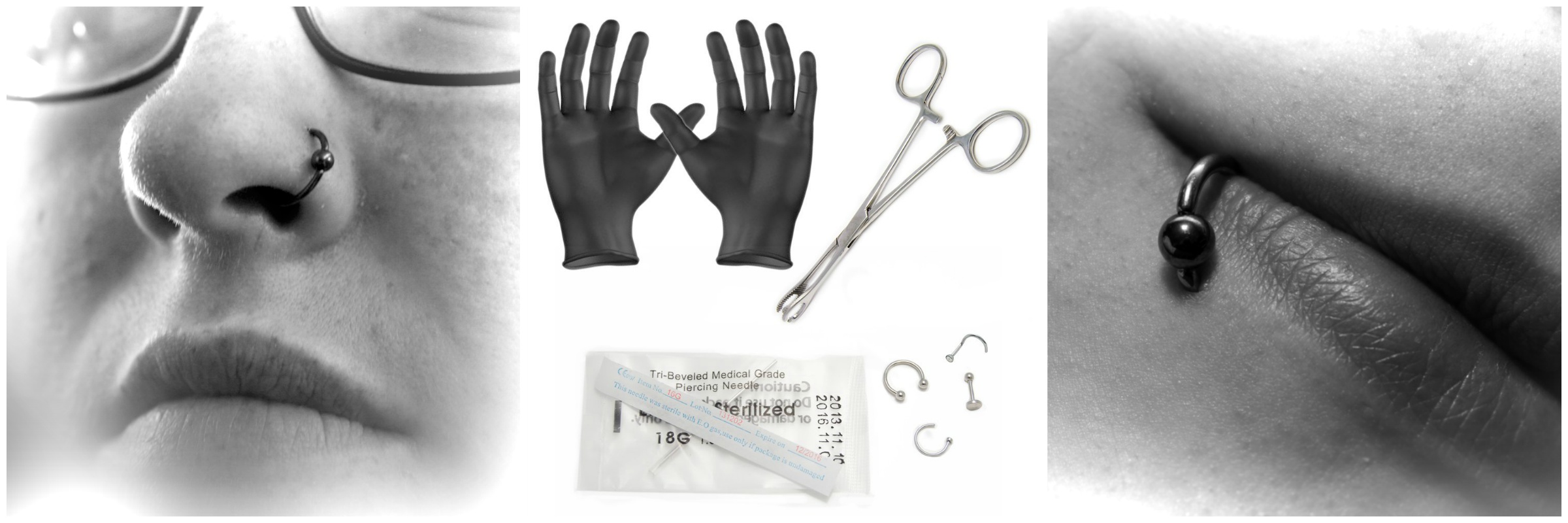Complete body piercing kit