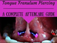 How to Clean a Tongue Web Piercing