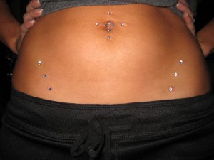 Dermal Hip Piercings