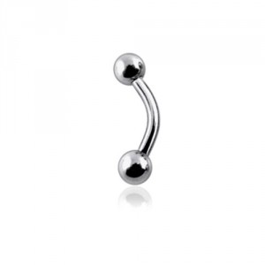 16G G23 Grade Titanium Curved Barbell