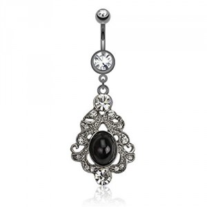 Stainless Steel Vintage Belly Bar