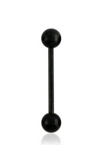 14G Anodised G23 Grade Titanium Tongue Barbell – Colour Choices